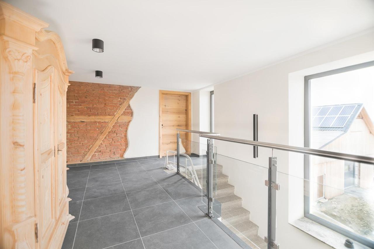 Chalet-Ferienwohnung Schlossblick, 51 Qm, Wellness/Fitness/Sauna - Bergroedelhof Feilitzsch Dış mekan fotoğraf